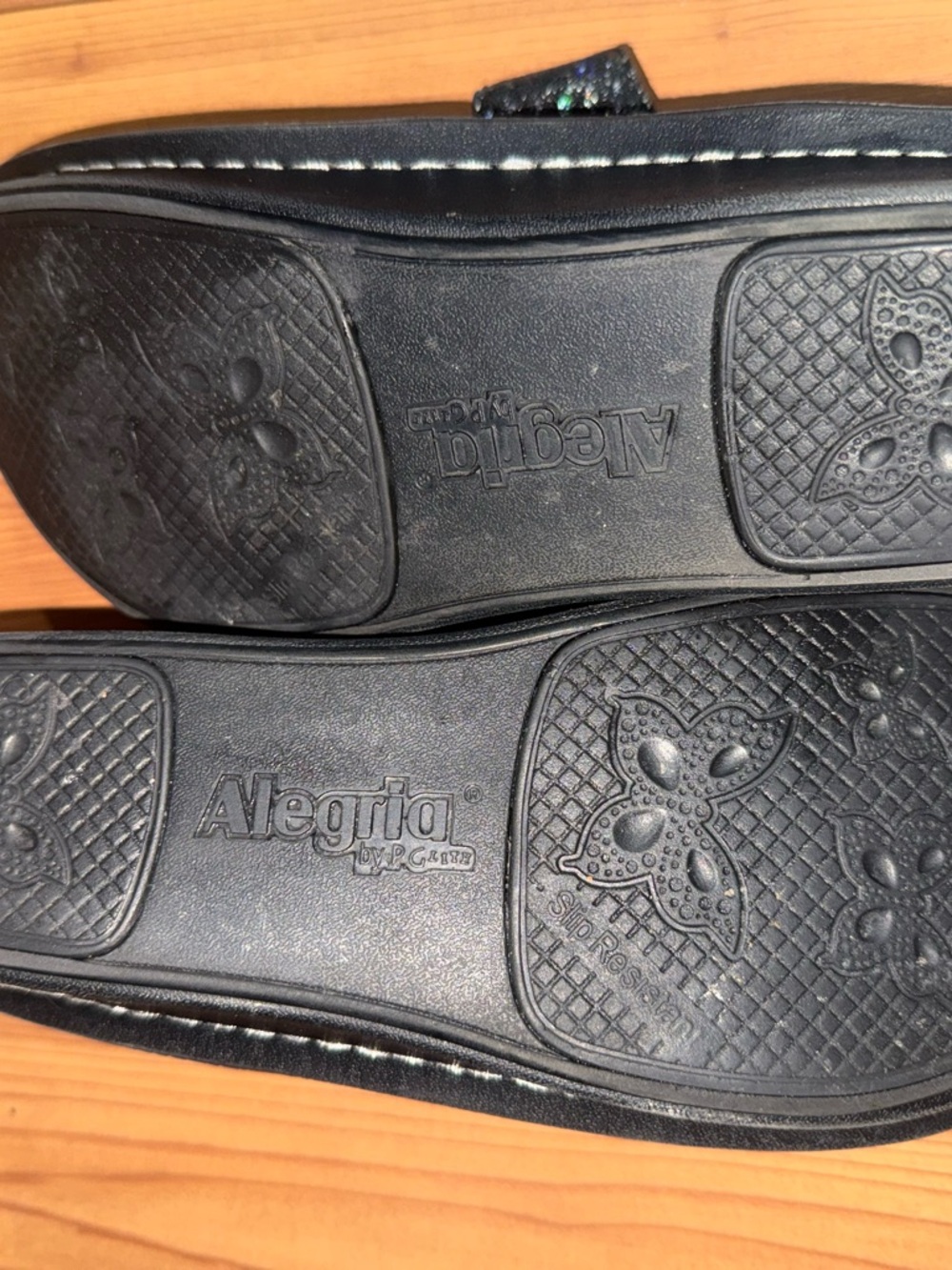 Alegria Black Multicolor Sparkle Mary Jane Flats - Picture 5 of 13